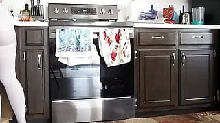 Aurora Willows Asmr Making Pizza in Blue Tights Topless