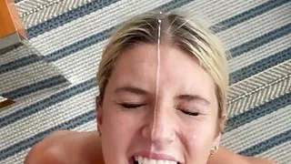 18 Year Old Gets a Facial in High Rise Apartment!