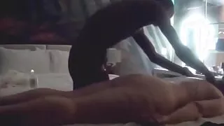 Buying a Massage Table Comes in Handy When Giving a Big Booty Cougar a Booty & Body Rub!