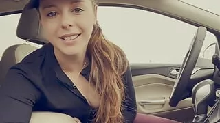 POV Parking Lot JOI... Flashing, Edging, Teasing, Swallowing!