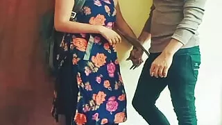 Desi college girl tuition me aake kya mast chudwati hai