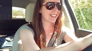 Cumming embarassingly Hard in a Starbucks Drive Thru (lush Control Part 2)
