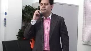 The Perverted Boss Hardcore Drills His Two Blonde Secretaries on the Desk