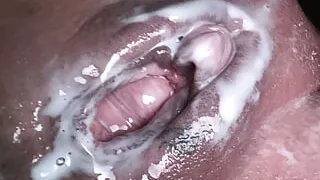 Whores sloppy multiple cream pied cunt