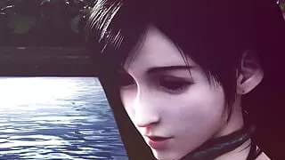 Alien Cocks Fuck Tifa in the Pool