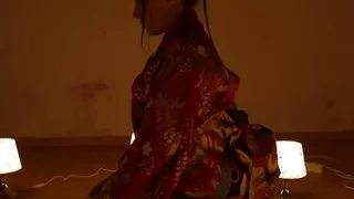 Asian tattooed chick gets dominated