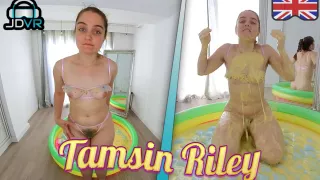 Tamsin, Messy Custard Madness - Food Fetish Amateur Solo