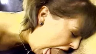 Huge Facial after hardcore anal with superb brunette babe