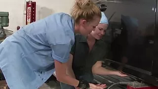 Ariel Stonem & Daisy Layne, an outdoor lesbian scene in