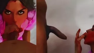 Horny Indian bhabhi gives a Delicious Blowjob to neighbour  boy and eats cum ..with clear audio