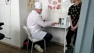 Stormy orgasm on gyno chair