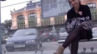 Sublime Small Titted Brunette Hard Double Vaginal Penetrated and Cum Covered