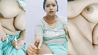 Step Indian Mom and Stepson Enjoy Sex When On The Same Bed