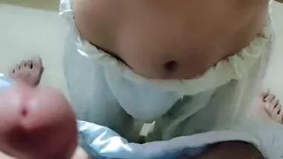 Desi homemade real wife sucking cock & doggy style fucking