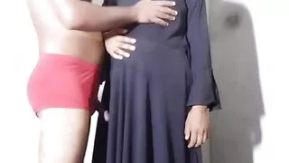 Stepmother Ravina Desi Fucked by her Stepson, Cumshot on belly in Clear Audio