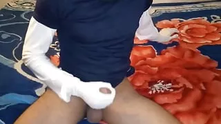 Jerking with Gloves First Time