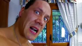 My horny sister-in-law! I fuck her ass in the kitchen while my wife is in the living room!