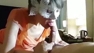 Deep Blowjob, Thick Throat, Swallowing, Mature Woman