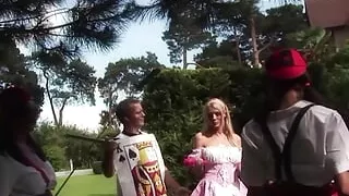 Three Daring Women Want to Suck Some Big Cocks in the Great Outdoors