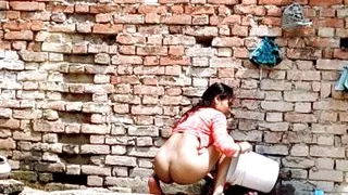 Bhabhi taking bath dogistyle with brother-in-law