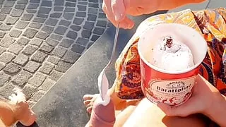 Selena's Sexy Outdoor Oral Games