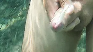 Underwater cumshot