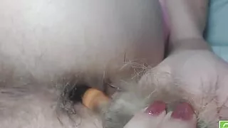 Very Interesting Hairy Toy in My Hairy Ass and a Bit of Hairy Ass Silent Farting in the End