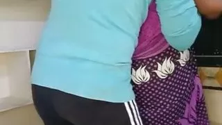 Indian aunty fucked hard in kitchen