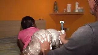 Cocks in the ass and banana for my black wife