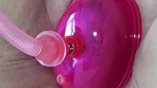 Sucking up that pussy into my pussy pump