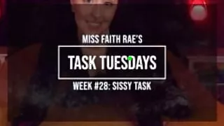 A Cutesy Task For Sissy Boys - Miss Faith Rae's Femdom Audio Feminizing Sissification Instructions