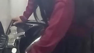 Camera Records Students in the Bathroom of the Institute! We Found a Bathroom Only! Fucking with a Student in the Bathroom!