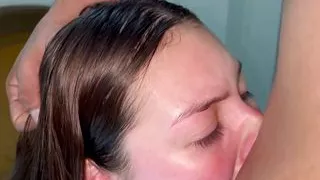 The Best Blowjob And Deep Throat You'll Ever See, I Swallow The Cum In My Throat