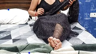 Married step sister get fucked by step brother and says her husband can&#039;t make her happy in sex, Full Hindi audio