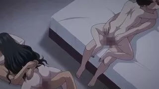 Two guys fucking two married sluts - HENTAI