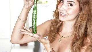 Latina Pornstar Giving Glass Anal Toy Collection Review - Agatha Vega