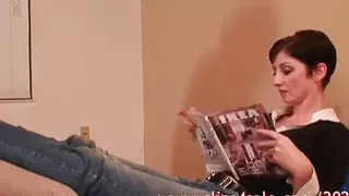 Submissive Slave and CBT Is What She Likes the Most