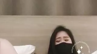 Beautiful Asian Girl Masturbates with Butt Plug