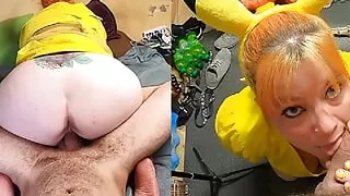 thick PIKACHU does hardcore training for rain candy and gets a huge facial