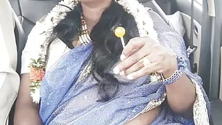 Indian Car Sex Telugu Dirty Talks.car Driver Try to Fuck Telugu Saree Aunty.
