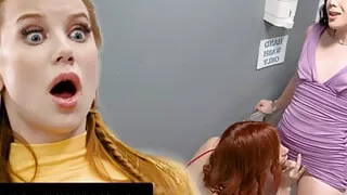 TRANSFIXED - Naughty Janie Blade & Kasey Kei CAUGHT In Public Restroom TAG TEAM Madison Morgan