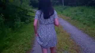 Outdoor I Blow Cock and Swallow the Delicious Cum