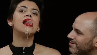 Cum in Mouth + Cum Dripping! (cfnm + Cum on Clothes)