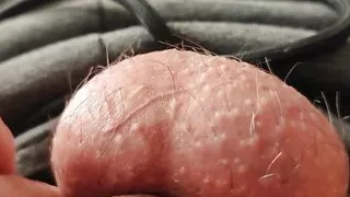 Playing with my testicles in a relaxed way