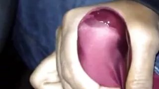 cock cumming in red panties