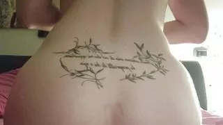 I ride a big dildo in the ass