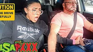 Please Drive Safe! Cute Latina Krista Reves gets Fucked in the Car for SalsaXXX