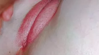 I paint my stepdaughter's pussy with lipstick to massage and use her painted pussy with my cock