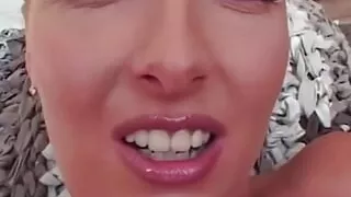 Blonde Super Slut Loves to Suck the Cocks of All the Guys Around Her