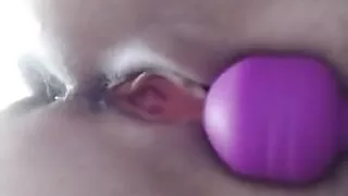 Sexy babe sensual play pussy vibrator and intensive orgasm